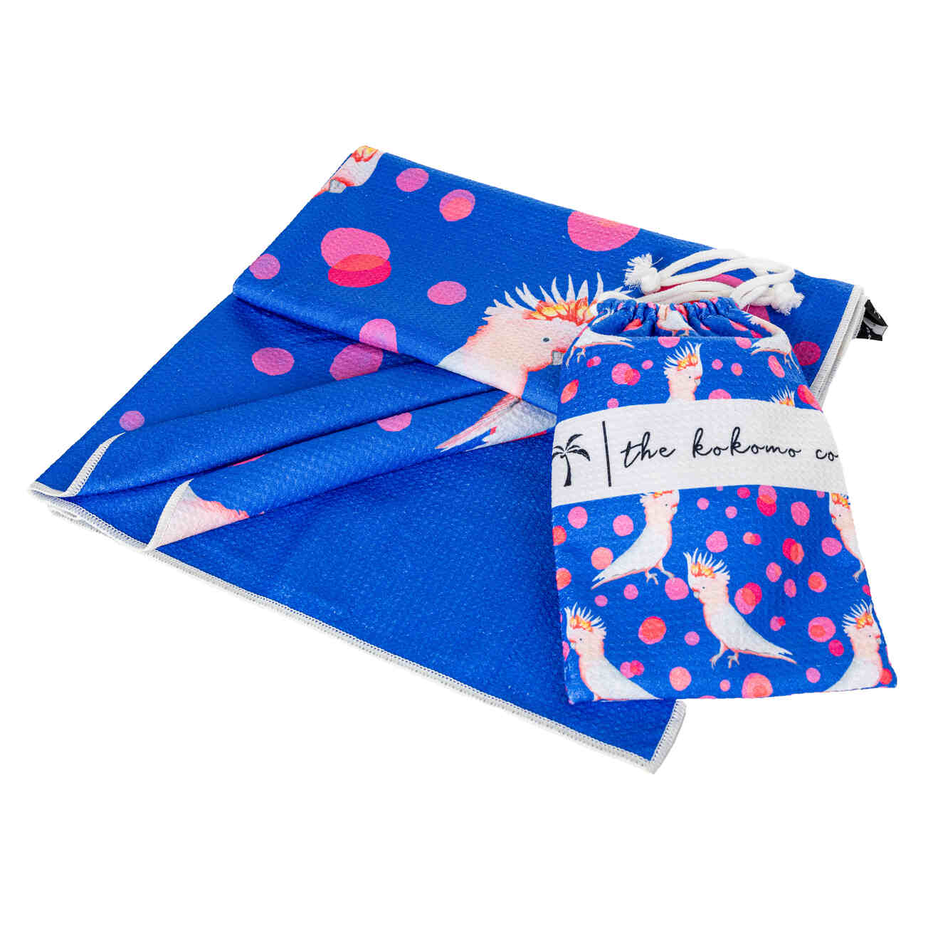 Koko' Beach Towel - Flamin' Galah Blue