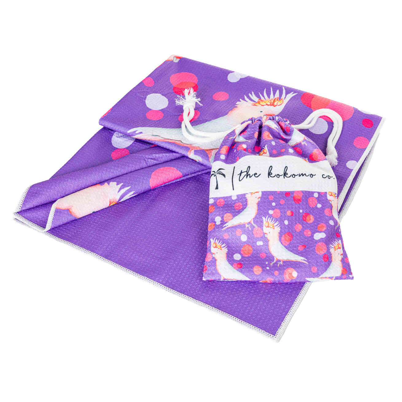 Koko' Beach Towel - Flamin' Galah Purple