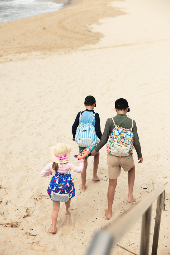 Koko' Swim Bag - Flamin' Galah Blue